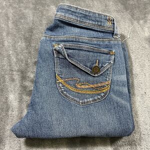True Freedom Jeans Womens Juniors 9‎ Blue Heart Me Bootcut Denim Pants